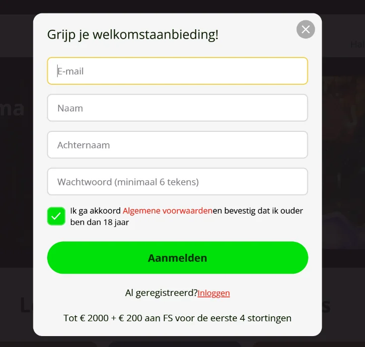 Registratie en inloggen bij Slot7 – account aanmaken en KYC-verificatie